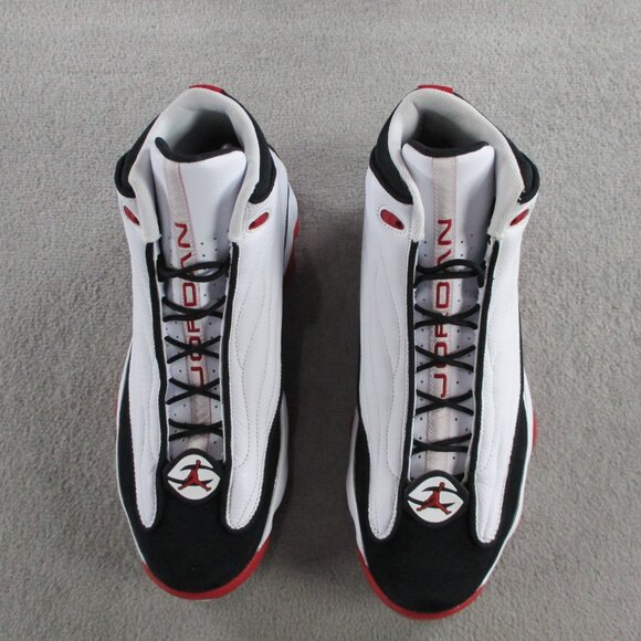 Jordan Pro Strong Sneakers Mens 13 White Gym Red Black Basketball Shoes Nike Air - Picture 5 of 7